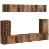  Set TV komoda Zidne 5 pcs Staro drvo Konstruirano drvo | shoptok.hr