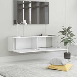 TV ormarić bijeli 120 x 30 x 30 cm od konstruiranog drva | shoptok.hr