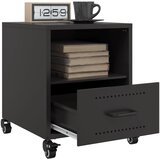  Noćni ormarići 2 kom crni 36 x 39 x 43,5 cm čelični | shoptok.hr