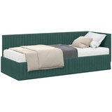  Kutni krevetni okvir s madracem 2 pcs Zelena Baršun | shoptok.hr