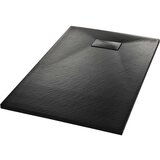 vidaXL Kad za tuš SMC črna 100x80 cm | Shoptok.si