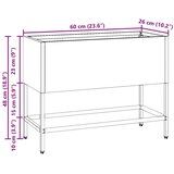 vidaXL Olivno zelena Kovina 60 x 26 x 45 cm Cvetlični zabojniki | Shoptok.si