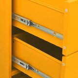 vidaXL Predalnik gorčično rumena 80x35x101,5 cm jeklo | Shoptok.si