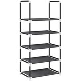  Stalak za cipele 5 nivoa crni 44x28x94 cm netkana tkanina | shoptok.hr