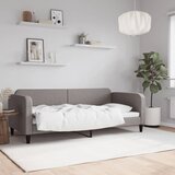 vidaXL Raztegljiva postelja taupe 90x200 cm blago Cene