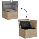  12-dijelni set vrtnih sofa s jastucima bež od poliratana | shoptok.hr