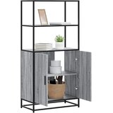  Visoka ploča siva Sonoma 68x35x139 cm Konstruirano drvo i metal | shoptok.hr