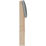  Tapecirani uzglavlje Svijetlo siva 180 cm Čvrsto borovo drvo | shoptok.hr