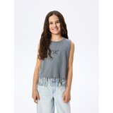 Reserved Top s resama - tamnosivo | shoptok.hr