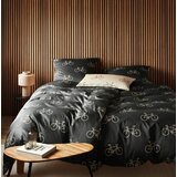 Elegante OBOJESTRANSKA POSTELJNINA Velo 200/200 cm mako saten antracit | Shoptok.si