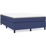 Maison Chic Box spring postelja - Vzmetna postelja z vzmetnico modra 140x200 cm blago SL14697, (21883706) | Shoptok.si