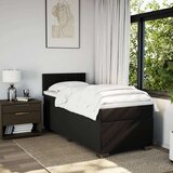 vidaXL Box spring postelja z vzmetnico črna 100x200 cm blago | Shoptok.si