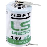 SAFT Posebna litijeva baterija 1/2 AA 2 x spajkalni zatič 3.6 V 1200 mAh 1/2 AA (Ø x V) 15 mm x 25 mm, (20439812) | Shoptok.si