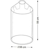 KINGSTONE Zaštitni poklopac (Ø x V: 36 x 56 cm, Crne boje, Poliester) | shoptok.hr