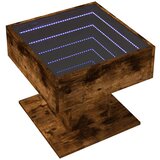  Stolić za kavu LED boja hrasta 50x50x45 cm konstruirano drvo | shoptok.hr