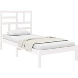  Okvir za krevet od masivnog drva bijeli 100 x 200 cm | shoptok.hr