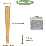 VIDETOL 4x 40 cm lesene noge za pohištvo | Shoptok.si