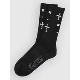 Pearl Cross Socks black