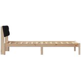  Okvir kreveta Smeđa i crna 80 x 200 cm Masivna borovina | shoptok.hr