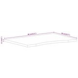  Ploča za radni stol zaobljena 80x50x2,5 cm od drva manga | Eponuda.ba
