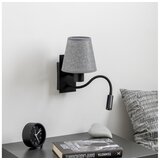  Brilagi - LED zidna lampa NUBILA 1xE27/25W/230V + LED/3W crna/siva | Eponuda.com