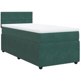 Maison Chic Box spring postelja - Vzmetna postelja z vzmetnico temno zelena 80x200 cm žamet SL4969, (21907694) | Shoptok.si
