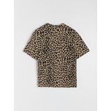 Sinsay Pamučna majica s leopard uzorkom | shoptok.hr