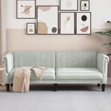 vidaXL Trosjed svjetlosivi baršunasti | shoptok.hr