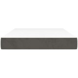 vidaXL Madrac s oprugama tamnosivi 120x220x20 cm baršunasti | shoptok.hr