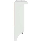 vidaXL Stenski obešalnik za plašče "SANDNES" bela 45x12x35 cm les bor | Shoptok.si