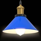 vidaXL Visilica podesiva po visini E27 sjaj tamnoplava Ø 22 cm metal | shoptok.hr