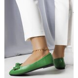 Gemre Green ballet flats with a bow Tabitha | Shoptok.si
