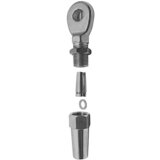 MARINETECH Montažni terminal s omčom (Duljina: 67 mm, Za uže promjera: 4 mm, Plemeniti čelik, A4) | shoptok.hr