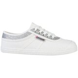 Kawasaki Modne superge Glitter Canvas Shoe K194522 8889 Silver Bela Cene
