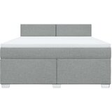 vidaXL Krevet s oprugama i madracem svjetlosivi 180x200 cm od tkanine | shoptok.hr