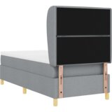 Box Spring Krevet s Madracem Svjetlosiva 90x200 cm Tkanina | shoptok.hr