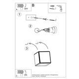 Nice Lamps Bijela zidna lampa Komodo – | shoptok.hr