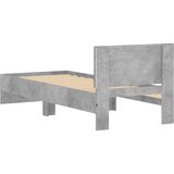  Krevetna konstrukcija s LED svjetlom Betonska siva 80 x 200 cm | Shoptok.si