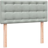 Box Spring krevet s madracem svijetlo sivi 80x220 cm samt | shoptok.hr