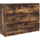 vidaXL Komoda dimljeni hrast 100x35x76 cm inženirski les, (21827748) | Shoptok.si