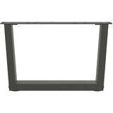  Noge za klub stolić V-oblika 2 kom antracit 60 x (30-31,3) cm čelik | shoptok.hr