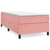  Okvir za krevet s oprugom ružičasti 100x200 cm baršunasti | shoptok.hr