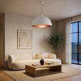 Brilagi LED luster na sajli METALO 1xE27/40W/230V prečnik 60 cm bela/bakarna | Eponuda.com