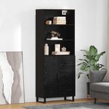 vidaXL Highboard Zidne s ladicama 2 pcs Crni hrast Konstruirano drvo | shoptok.hr