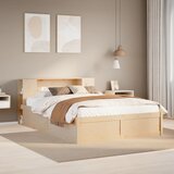 vidaXL Okvir kreveta bez madraca 120 x 190 cm od masivne borovine | shoptok.hr