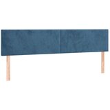  Box spring postelja z vzmetnico LED tem. modra 120x190 cm žamet | Shoptok.si