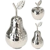 Dekoracija JABUKA / KRUŠKA 11*9CM SREBRNA | Eponuda.ba