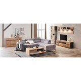 Hom`in DNEVNI REGAL, barve grafita, hrast artisan | Shoptok.si