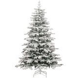  Umjetno božićno drvce sa šarkama i snijegom 210 cm | shoptok.hr