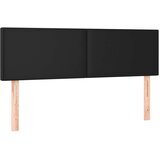  s oprugama i madracem crni 140 x 190 cm od umjetne kože | shoptok.hr